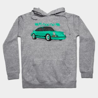 supercar 911 carrera rs turbo 1972 aqua Hoodie